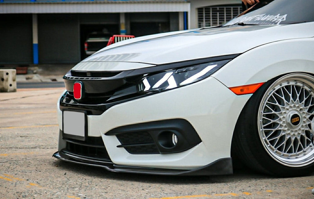 VR Style Front Bumper Lip FRP 2016+ Honda Civic
