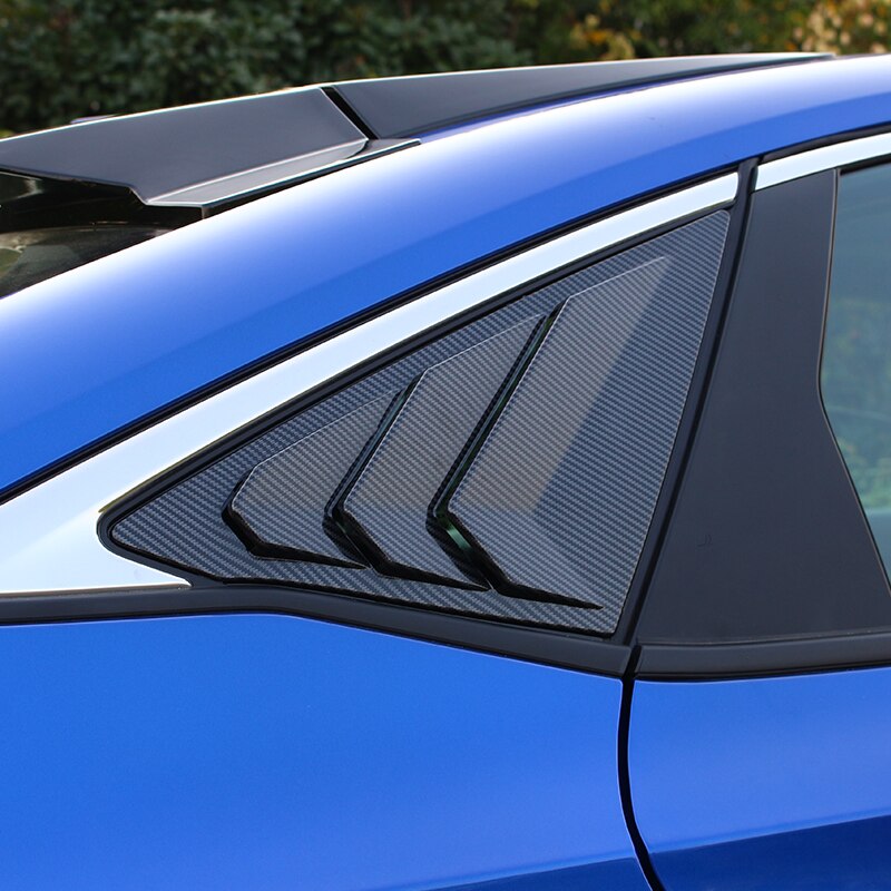Rear Window Side Louver Covers FRP 2022+ Honda Civic
