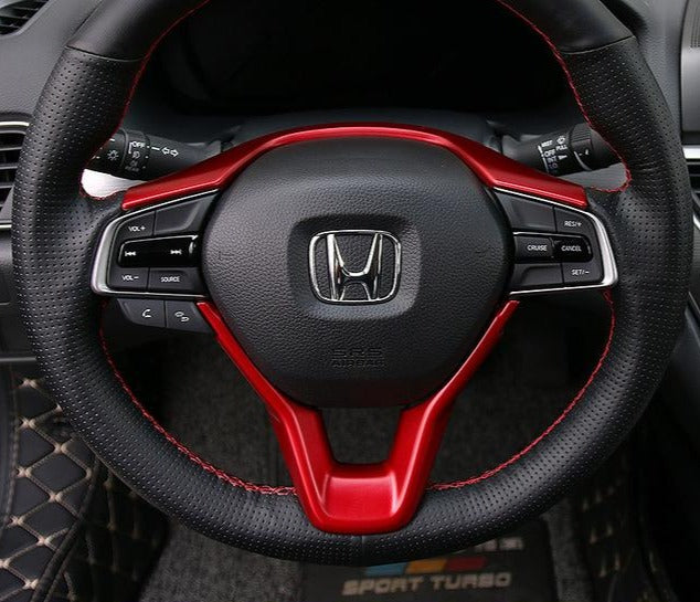 Carbon Fiber Steering Wheel Trim Cover 2018+ Honda Accord