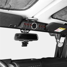 Load image into Gallery viewer, 12V Overhead 6-Switch Pod / Panel w/ Control &amp; Source For Jeep Wrangler JK 2011-2018