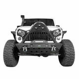 Stinger Angles Steel Front Bumper w/ Winch Plate 2007-2018 Jeep Wrangler JK