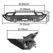 Load image into Gallery viewer, Full Width Front Bumper w/4x 18W LED Spotlights2014-2021 Toyota Tundra Textured