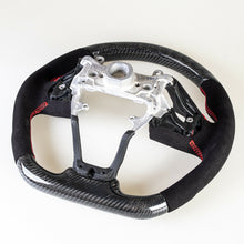 Load image into Gallery viewer, Black Alcantara Carbon Fiber Steering Wheel 2016+ Honda Civic