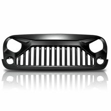 Load image into Gallery viewer, Bull Bar Front Bumper &amp; Angry Black Bird Front Grille Jeep Wrangler JK 2007-2018