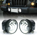 4 Inch LED Fog Lights Front Bumper Driving Lamp for Jeep Wrangler JK JL TJ CJ