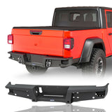 Texture Black Step Rear Bumper Bar w /D-Ring Jeep Gladiator JT 2020-2022