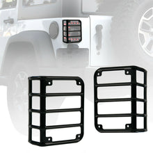 Load image into Gallery viewer, Black Rear Guard Set For Rear Back Tail Lights 2007-2018 Jeep Wrangler JK