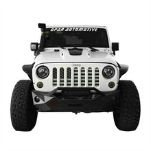 Load image into Gallery viewer, Black Front USA Flag Grille Insert Mesh Guard Jeep Wrangler JK 2007-2018