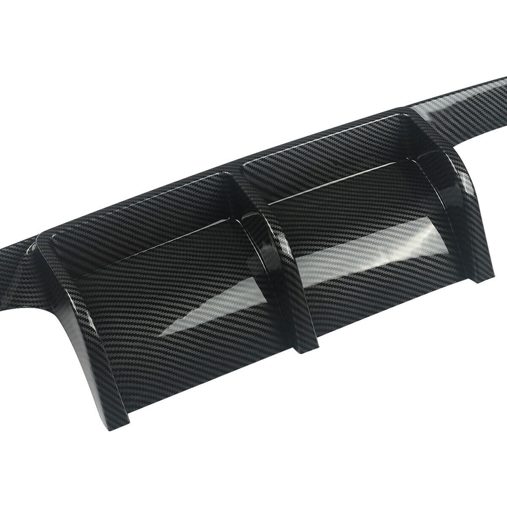 Carbon Fiber Style Rear Bumper Lip Diffuser 2015-2020 BMW M3 M4 F80 F82