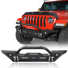 Load image into Gallery viewer, Texture Front Bumper w/Winch Plate Jeep Wrangler JK JL JT Gladiator 2007-2022