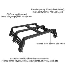 Load image into Gallery viewer, 13&quot; High Truck Bed Rack Steel Cargo Carrier for Jeep Gladiator JT 2020-2022