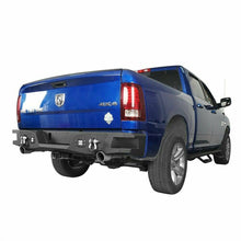 Load image into Gallery viewer, Black Rear Step Bumper w/ D-Rings &amp; LED Light 2009-2018 Dodge Ram 1500