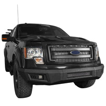 Load image into Gallery viewer, Full Width Front Bumper w/ LED Light Bar 2009-14 Ford F150 Texture Steel