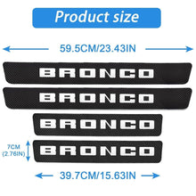 Load image into Gallery viewer, 4X Door Sill Step Plate Scuff Cover Protector 2021+ Ford Bronco