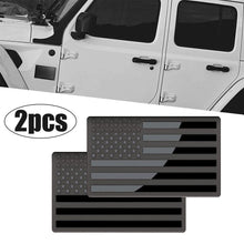 Load image into Gallery viewer, 2X American US Flag Car Stickers Metal Emblem Badge