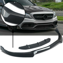 Load image into Gallery viewer, Front Bumper Lip Splitter 2015-2021 Mercedes Benz W205 C63 C63S Carbon Style