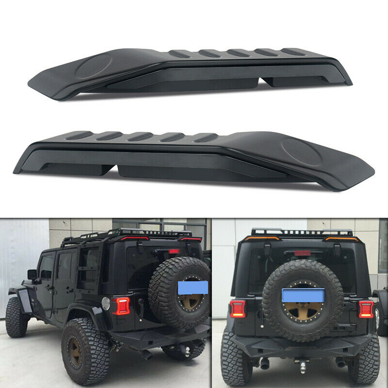 Rear Roof Spoiler Wing Splitter Tail W/ Light 2007-2020 Jeep Wrangler JL JK