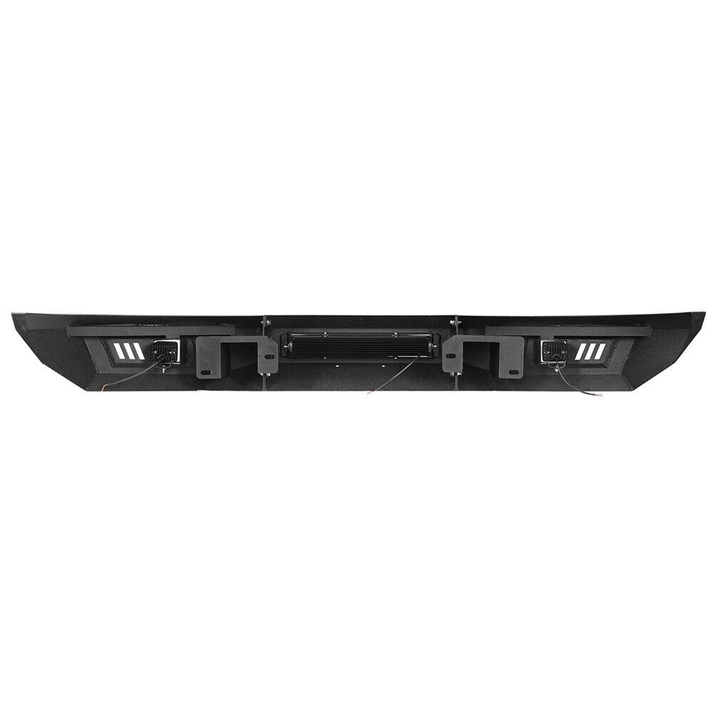 Full Width Front Bumper w/ LED Light Bar 2009-14 Ford F150 Texture Steel