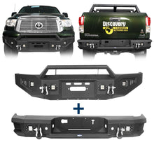Load image into Gallery viewer, Texture Steel Front+Rear Bumper w/ LED Floodlights Toyota Tundra 2007-2013