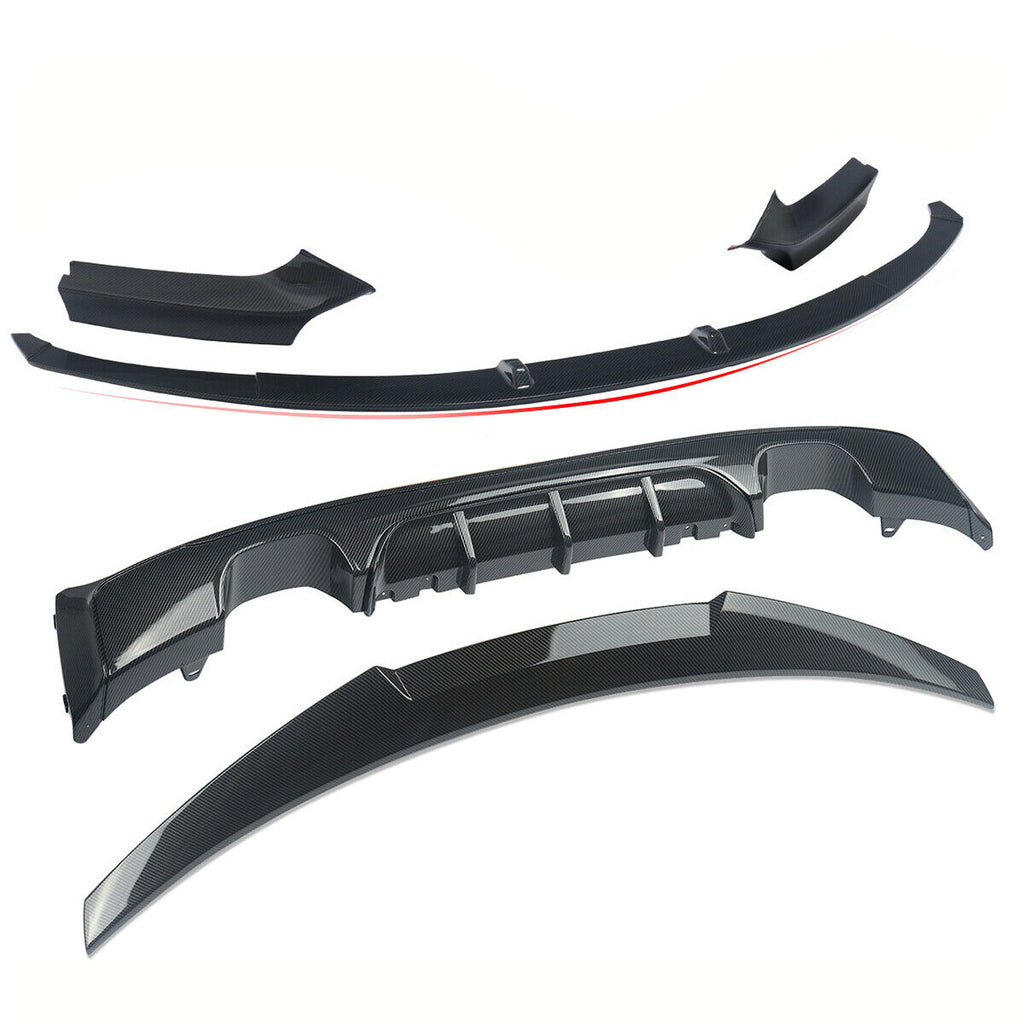 Rear Spoiler Diffuser Carbon 2014-2021 BMW 2 Series F22 Coupe 220i 228i