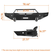 Load image into Gallery viewer, Front+Rear Bumper w/ Winch Plate 2015-2018 Dodge Ram 1500 Rebel