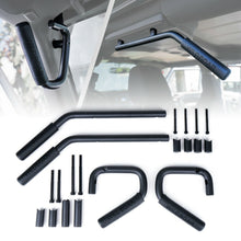 Load image into Gallery viewer, 4x Black Steel Rear Front Grab Bar Handles Kit for 2007-2018 Jeep Wrangler JK