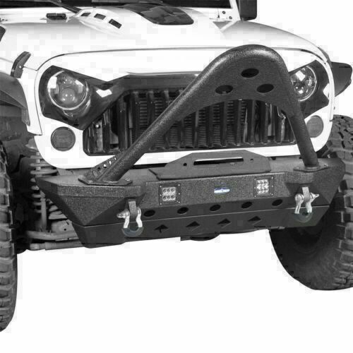 Stinger Angles Steel Front Bumper w/ Winch Plate 2007-2018 Jeep Wrangler JK