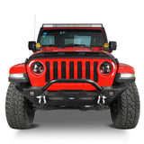 Texture Front Bumper w/Winch Plate Jeep Wrangler JK JL JT Gladiator 2007-2022