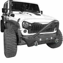 Load image into Gallery viewer, Stinger Angles Steel Front Bumper w/ Winch Plate 2007-2018 Jeep Wrangler JK