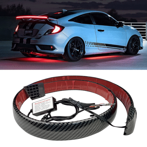 Carbon Fiber Style LED Tail Brake Light Strip Universal