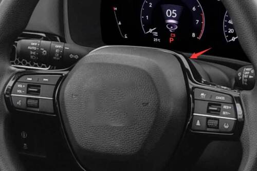 Carbon Fiber Style Interior Steering Wheel Trim Cover 2022+ Honda Civic 11th Gen