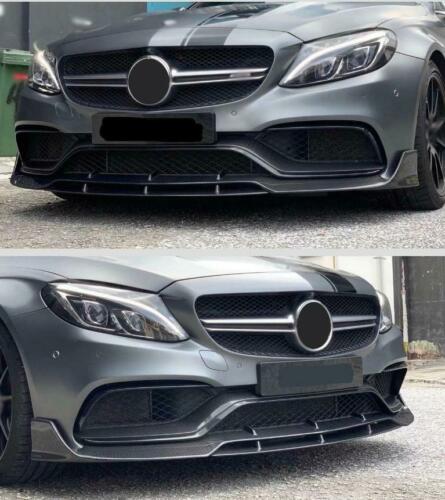 Carbon Fiber Front Bumper Lip 2015+ Mercedes-Benz W205 C205 C63 AMG