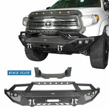 Load image into Gallery viewer, Full Width Front Bumper w/4x 18W LED Spotlights2014-2021 Toyota Tundra Textured