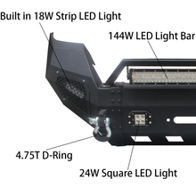 Load image into Gallery viewer, Front Bumper w/ Winch Plate &amp; LED Lights 2016-2021 Toyota Tacoma