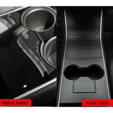 Load image into Gallery viewer, 4PCS Carbon Fiber Style Center Console Cover Trim Kit 2018+ Tesla Model 3