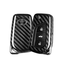Load image into Gallery viewer, Carbon Fiber Flip Blade Folding Key Fob Cover Case 2021+ Toyota Camry Corolla
