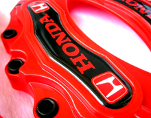 Load image into Gallery viewer, 4x Brake Caliper H Style Covers Red Front Rear 2022+ Honda Civic