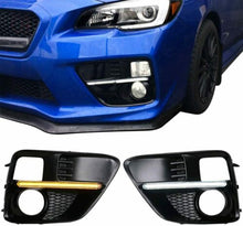 Load image into Gallery viewer, Fog Light Cover Bezel with LED Strip Bar 2015+ WRX/STI