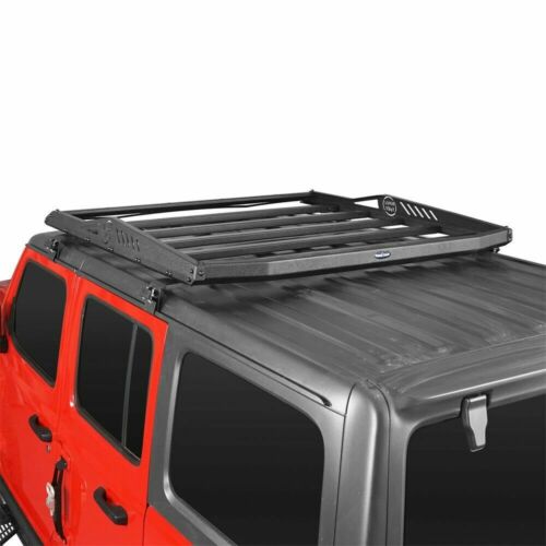 Front Roof Rack Luggage Carrier w/ Light 2018-2022 Jeep Wrangler/Gladiator JL JT