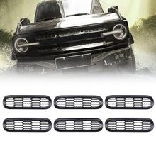 Load image into Gallery viewer, Black Front Grille Inserts Mesh Net Cover Trim 2021-2023 Ford Bronco