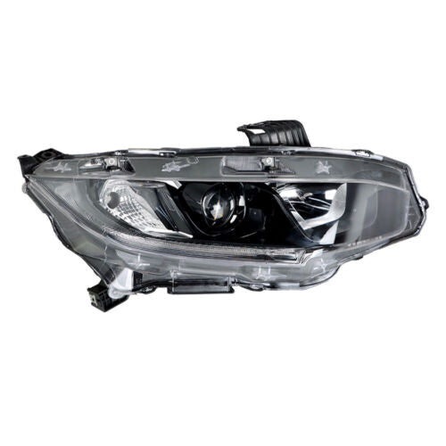 Black Halogen Projector Headlights Headlamps 2016+ Honda Civic