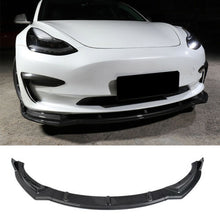 Load image into Gallery viewer, VR Style Carbon Fiber Front Bumper Lip 2016+ Tesla Model 3