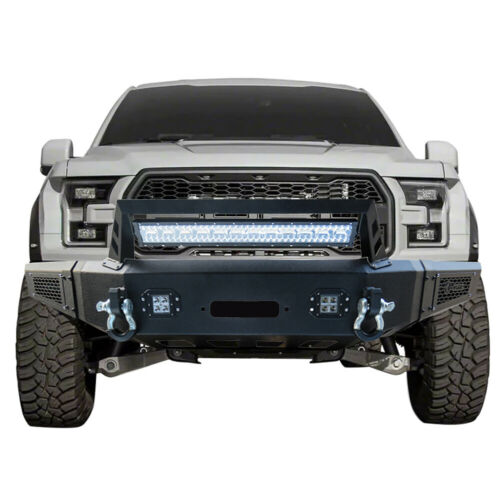 Steel Front Bumper with 5 LED Lights 2015-2017 Ford F150(Excluding Raptor)