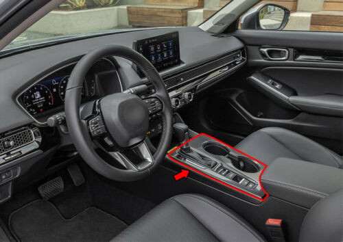 Carbon Fiber Centre Console Gear Shift Cover Trim 2022+ Honda Civic