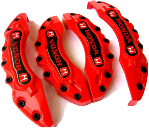 4x Brake Caliper H Style Covers Red Front Rear 2022+ Honda Civic