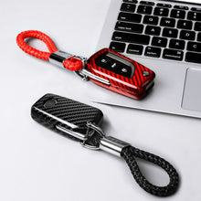Load image into Gallery viewer, Carbon Fiber Flip Blade Folding Key Fob Cover Case 2021+ Toyota Camry Corolla