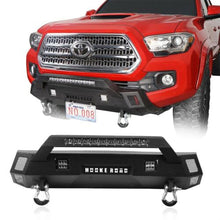 Load image into Gallery viewer, Powder Coated Stubby Front Bumper w/ License Plate Mount Toyota Tacoma 2016-2022