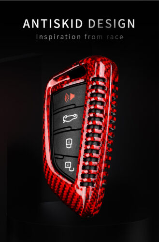 Dry Carbon Fiber Remote Key Fob Case 3D Cover 2020 2021 Toyota Supra A90 MKV