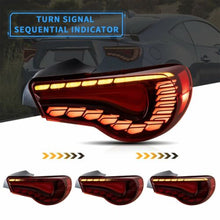 Load image into Gallery viewer, VR Style FULL LED Tail Lights w/ Sequential 2012-2021 Toyota 86 FR-S BRZ