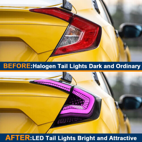 RGB V2 LED Sequential Tail Lights 2016+ Honda Civic Sedan